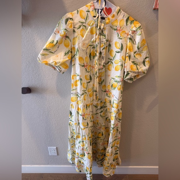 H&M Lemon Patterned Midi Dress - Picture 2 of 2